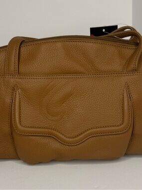 Stone Mountain Accessories Cognac Leather Shoulder Bag
